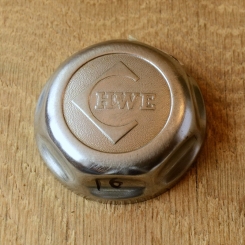 Fahrrad/Moped Klingel Deckel "HWE", orig. 60er Jahre, verchromt, ohne Unterteil, ggf. Gebrauchsspuren, siehe Bilder 