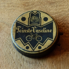 Vaseline Blechdose orig. 30er Jahre, 80 x 24 mm, ohne Inhalt  