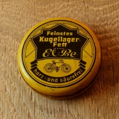 Kugellagerfett Blechdose "EL-BE" orig. 30er Jahre, 65 x 19 mm, ohne Inhalt  