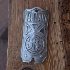 Steuerkopfschild DRIELAND, 30-50er Jahre, Originalschild aus Sammlungsbestand 