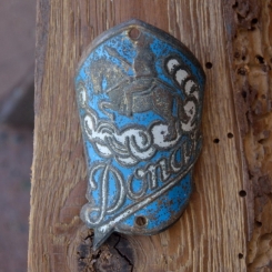 Steuerkopfschild DONA, 30-50er Jahre, Originalschild aus Sammlungsbestand 