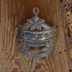 Steuerkopfschild DREISTERN, Bielefeld, 30-50er Jahre, Originalschild aus Sammlungsbestand 