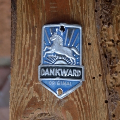 Steuerkopfschild DANKWARD, Originalschild aus Sammlungsbestand 
