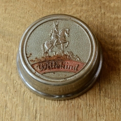 Fahrrad/Moped Klingel Deckel "WITTEKIND", orig. 50er Jahre, verchromt, ohne Unterteil, ggf. Gebrauchsspuren, siehe Bilder 