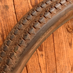 Paar Reifen Motorrad, BARUM, 26 x 2 x 2,125, 50er J., schwarz, gebraucht gem. Bildern  