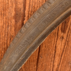 Wulstreifen Fahrrad, CONTINENTAL, 28 x 1 5/8, 30er J., schwarz, gebraucht gem. Bildern 