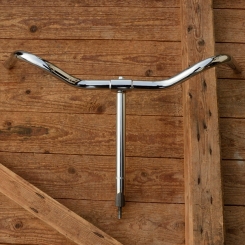 Lenker, "NSU Form", verchromt 22mm, Ausführung mit langen Griffenden ! Schaftlänge 25 cm 