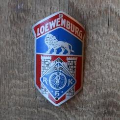 Steuerkopfschild Loewenburg, 30-50er, Originalschild aus Sammlungsbestand 