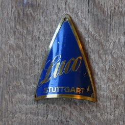 Steuerkopfschild Luco, 20-30er Jahre, Originalschild aus Sammlungsbestand 