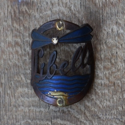 Steuerkopfschild Libelle, 50er Jahre, Originalschild aus Sammlungsbestand 