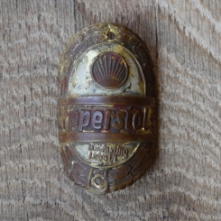 Steuerkopfschild Lipperstolz Künsting in Lage, 50er Jahre, Originalschild aus Sammlungsbestand 