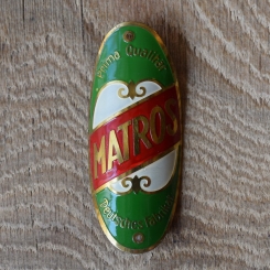 Steuerkopfschild Matros, 20-30er Jahre, Originalschild aus Sammlungsbestand 