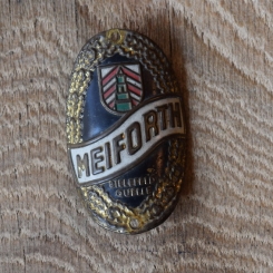 Steuerkopfschild Meiforth, 50er Jahre, Originalschild aus Sammlungsbestand 