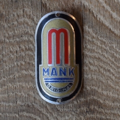 Steuerkopfschild Mank, 30-50er Jahre, Originalschild aus Sammlungsbestand 