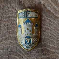 Steuerkopfschild Meison, 30-50er Jahre, Originalschild aus Sammlungsbestand 