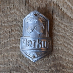 Steuerkopfschild Merkur, 50er Jahre, Originalschild aus Sammlungsbestand 