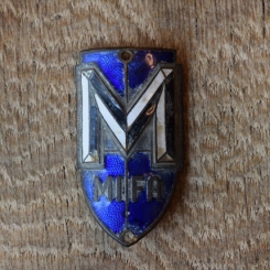 Steuerkopfschild Mifa, 30-50er Jahre, Originalschild aus Sammlungsbestand 