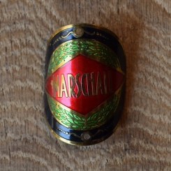 Steuerkopfschild Marshall, 30-50er Jahre, Originalschild aus Sammlungsbestand 