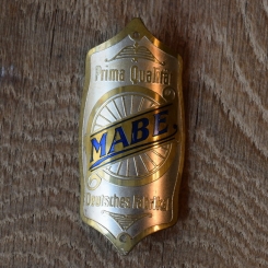 Steuerkopfschild Mabe, 30er Jahre, Originalschild aus Sammlungsbestand 