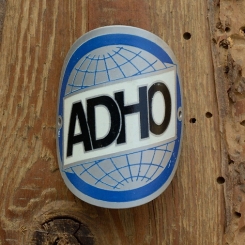 Steuerkopfschild  ADHO, 30-50er Jahre, Originalschild aus Sammlungsbestand 
