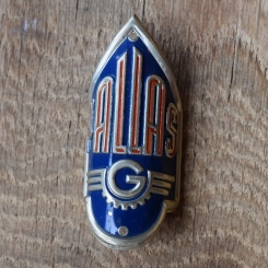 Steuerkopfschild Pallas Göbel Bielefeld, 50er Jahre, Originalschild aus Sammlungsbestand 