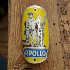 Steuerkopfschild  APOLLO, 30-50er Jahre, Originalschild aus Sammlungsbestand 