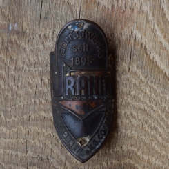 Steuerkopfschild  AUTOMOTO, Frankreich, 30-50er Jahre, Originalschild aus Sammlungsbestand 