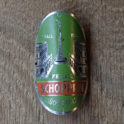 Steuerkopfschild Schoppan, 30-50er Jahre, Originalschild aus Sammlungsbestand 