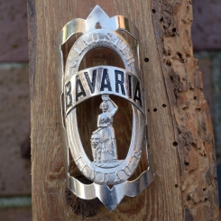 Steuerkopfschild BAVARIA, 10-20er Jahre, Originalschild aus Sammlungsbestand 