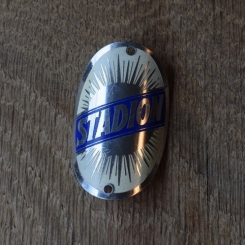 Steuerkopfschild Stadion, 50er Jahre, Originalschild aus Sammlungsbestand 