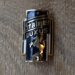 Steuerkopfschild Staiger Luxus, 60er Jahre, Originalschild aus Sammlungsbestand 