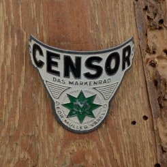 Steuerkopfschild CENSOR, 30-50er Jahre, Originalschild aus Sammlungsbestand 