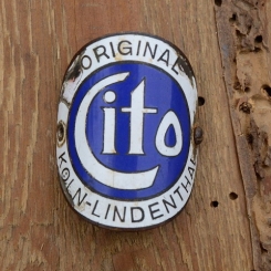 Steuerkopfschild CITO, Köln, 30-50er Jahre, Originalschild aus Sammlungsbestand 