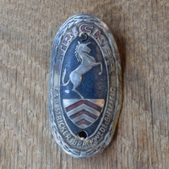 Steuerkopfschild Stricker, 50er Jahre, Originalschild aus Sammlungsbestand 