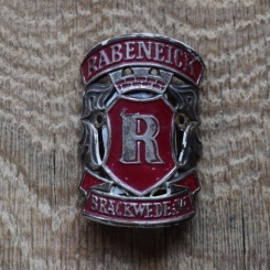 Steuerkopfschild Rabeneick, 50er Jahre, Originalschild aus Sammlungsbestand 