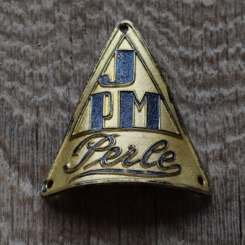 Steuerkopfschild Perle, 30er Jahre, Originalschild aus Sammlungsbestand 