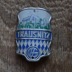 Steuerkopfschild Trausnitz, 50er Jahre, Originalschild aus Sammlungsbestand 