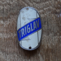 Steuerkopfschild Triglav, 50er Jahre, Originalschild aus Sammlungsbestand 