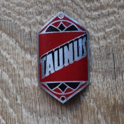 Steuerkopfschild Taunus, 50er Jahre, Originalschild aus Sammlungsbestand 