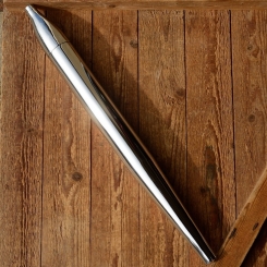 Auspufftopf "SACHS 50 Flöte", verchromt, D=28mm/60mm L=680mm 