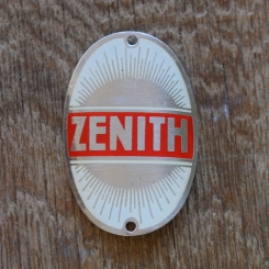 Steuerkopfschild Zenith, 50er Jahre, Originalschild aus Sammlungsbestand 