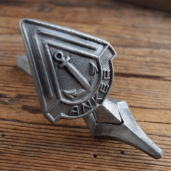Schutzblechfigur ANKER, Alu Druckguss, orig. Altbestand 50er Jahre, Zustand siehe Bild 