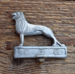 Schutzblechfigur EAG, Alu Druckguss, orig. Altbestand 30-50er Jahre, Zustand siehe Bild 