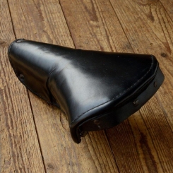 Sattel für Randonneur/Touren-Sportrad, Leder schwarz, rare, alte Neuware 30er J. 