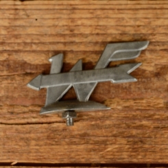 Schutzblechfigur WESTERHEIDE, Bielefeld, Alu Druckguss,  Zustand siehe Bild 