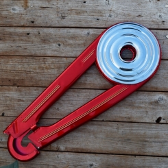 Kettenkasten Blech, 70er J., Länge c.a. 64,5 cm 