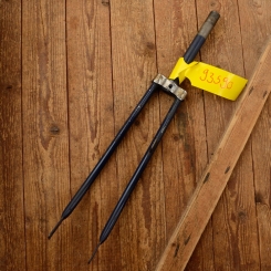 Gabel 28"orig. 70er J. unrestauriert, Schaftlänge 201 mm, Scheidenlänge 385 mm, Weite oben 54 mm, Zustand siehe Bilder  
