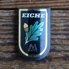 Steuerkopfschild EICHE, 70er Jahre, Originalschild aus Sammlungsbestand, kunststoff 