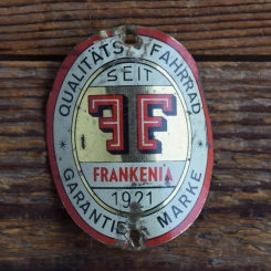 Steuerkopfschild FANKENIA, 50er Jahre, Originalschild aus Sammlungsbestand 