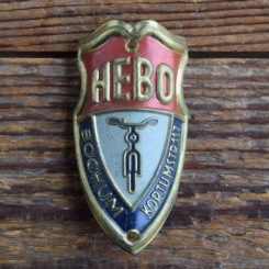 Steuerkopfschild HEBO, 50er Jahre, Originalschild aus Sammlungsbestand 